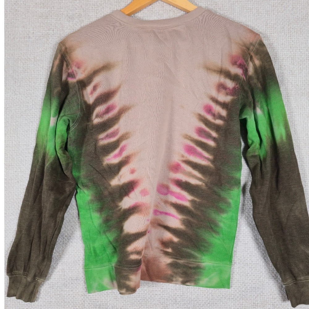 Grateful Dead Dancing Bear Tie Dye Long Sleeve Crewneck Sweatshirt Women's Sz S - Picture 3 of 8
